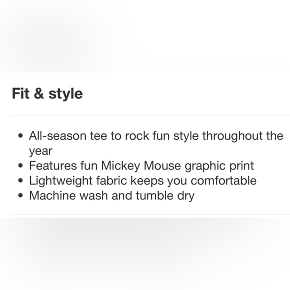 Mickey Mouse Tee Shirt - Picture 4 of 6